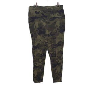 Terra & Sky Camouflage Printed Womens Leggings 14W Stretch Fabric